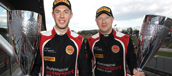 Johnson-and-Robinson-draw-first-blood-at-Brands'-British-GT4-season-opener--motorsportdays