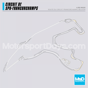 Spa Francorchamps Circuit track map